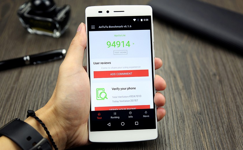 Близко к 95000! Впервые оглашены результаты теста Antutu на Vernee Apollo Lite