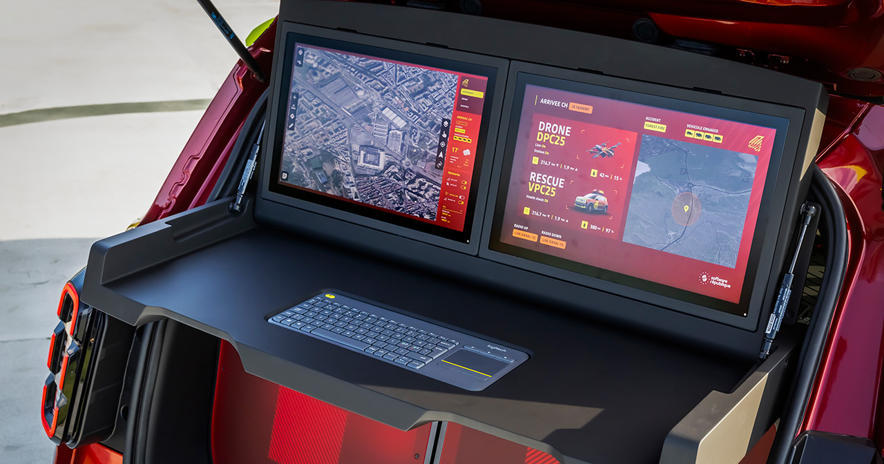Электромобиль Vision 4Rescue с дронами