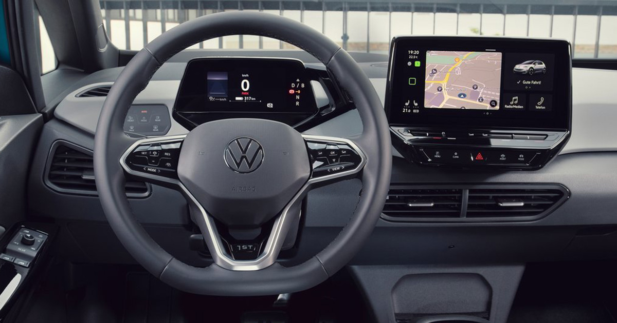 Volkswagen ID.3 with touchscreen controls