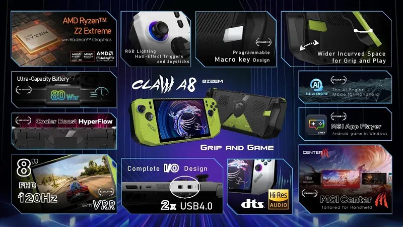 Claw A8 BZ2EM console design
