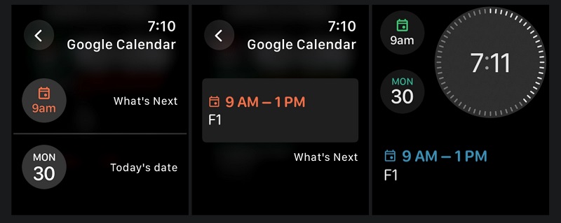 Интерфейс Google Календаря