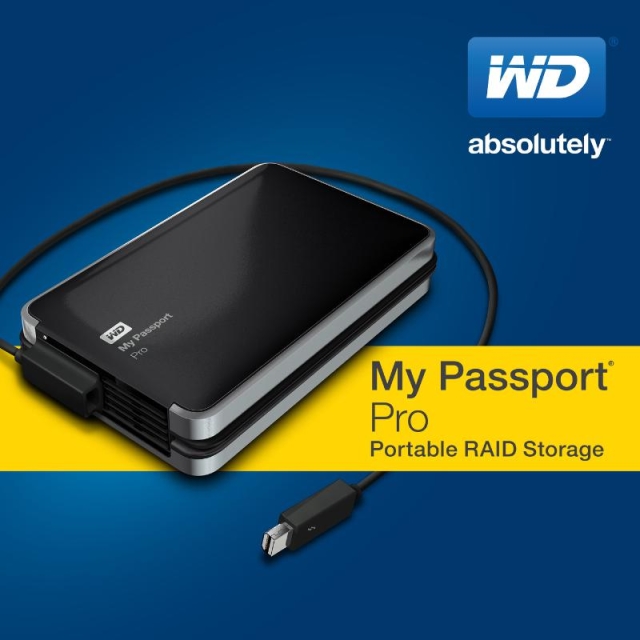 WD выпустила внешний накопитель My Passport Pro с питанием по Thunderbolt
