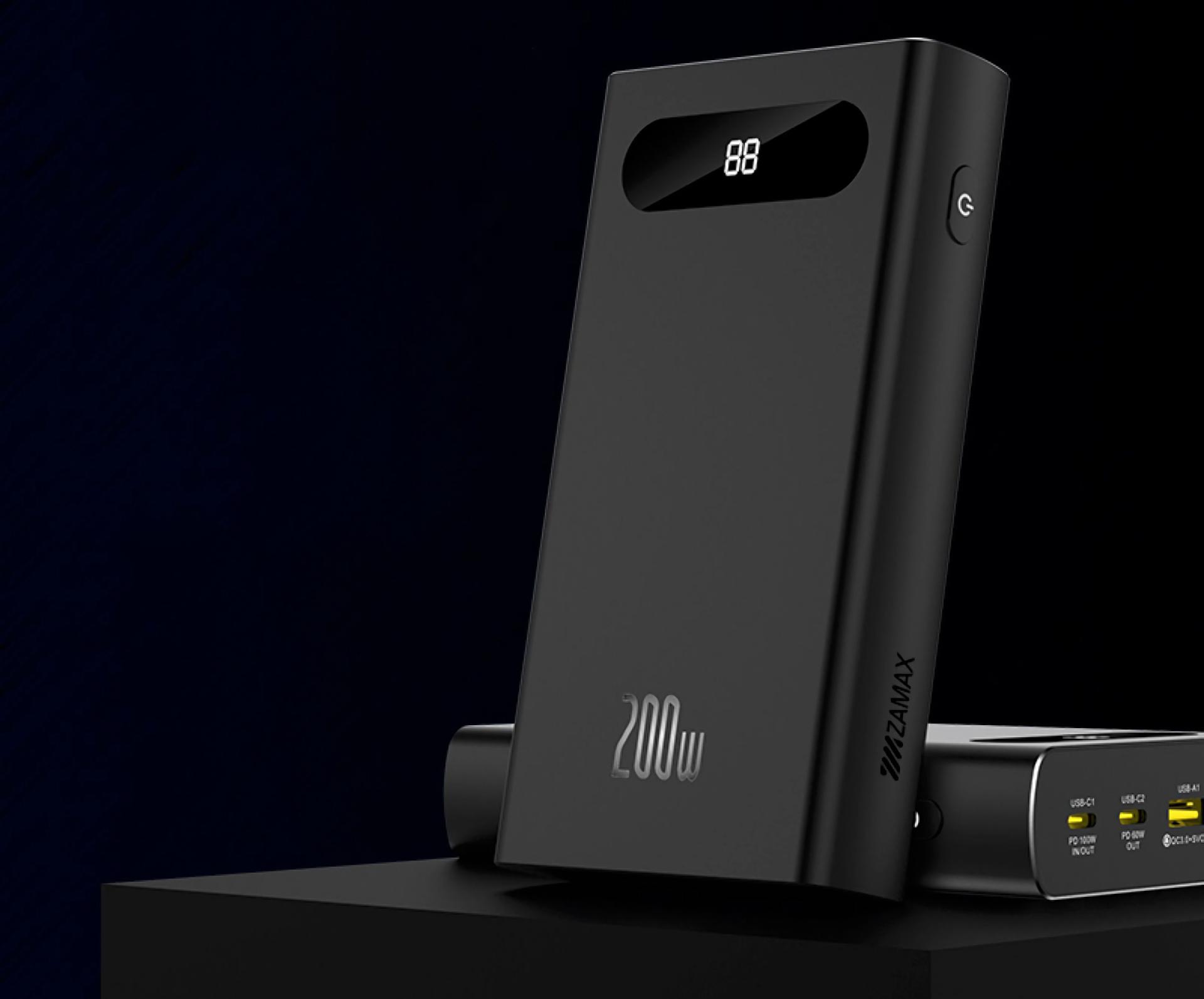 ZAMAX Flash Power Bank: зовнішний акумулятор на 20 000 мАг потужністю у 200 Вт за 3 499 гривень з безкоштовною доставкою