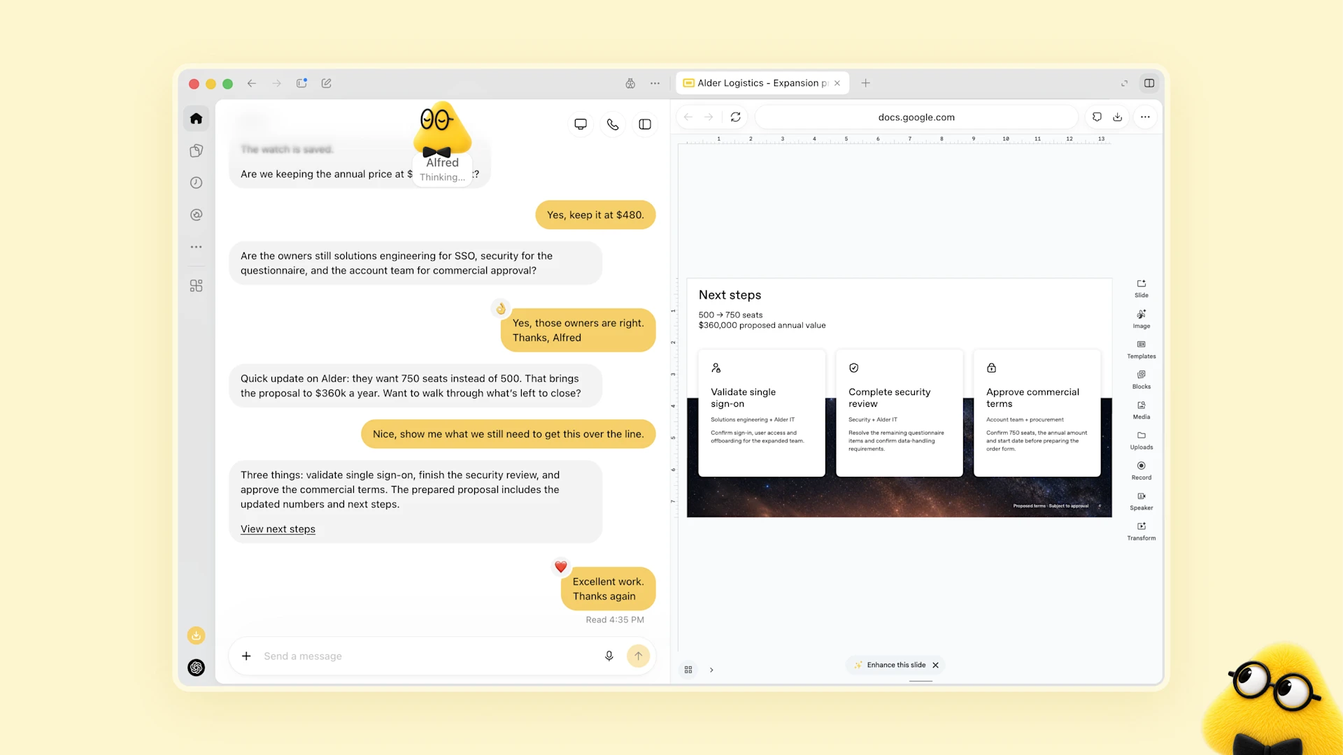 dots interface demonstration