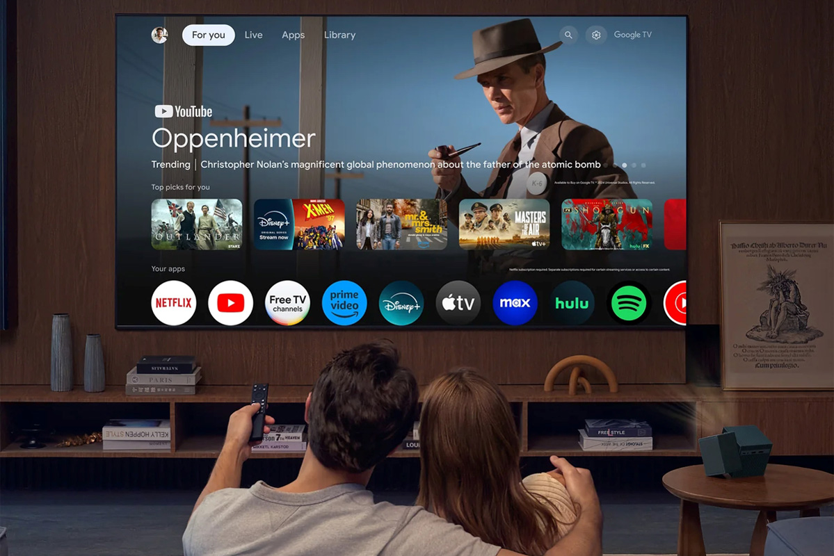 Інтерфейс TCL PlayCube з Google TV