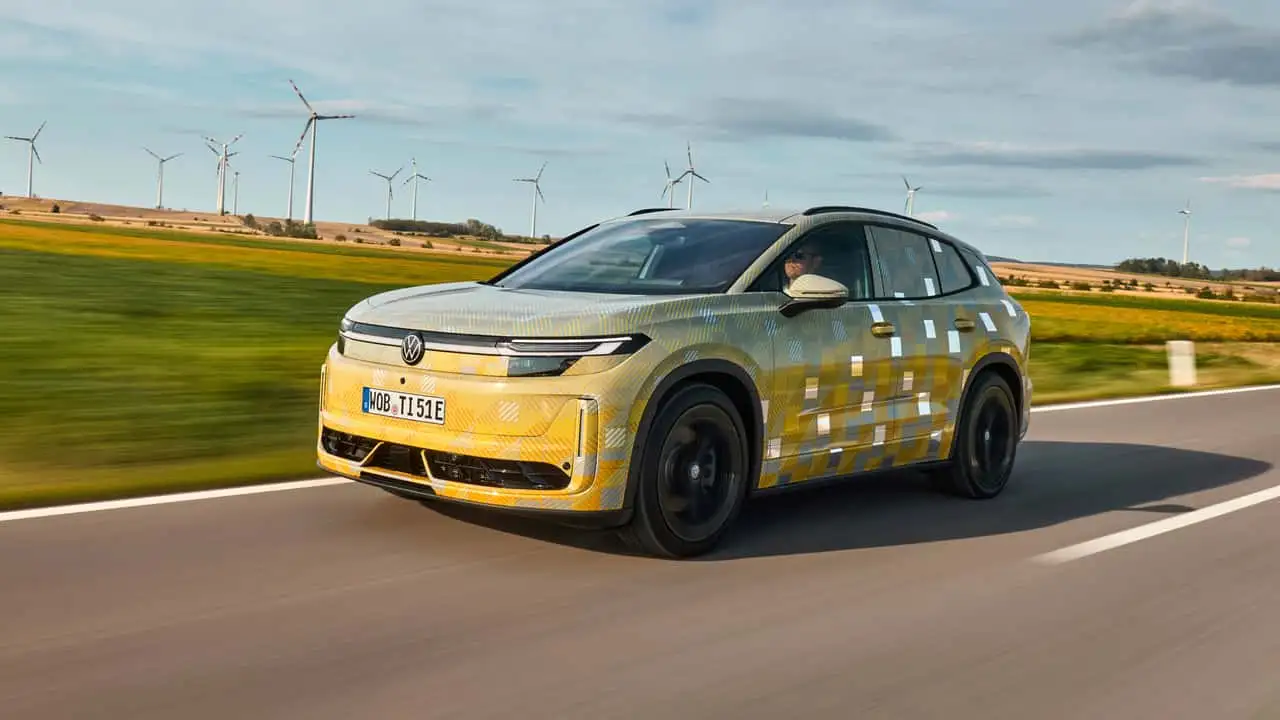 Тестовый прототип нового электрического Tiguan