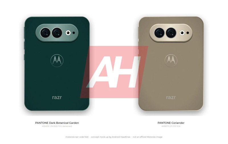 Кольорові варіанти складного смартфона Motorola