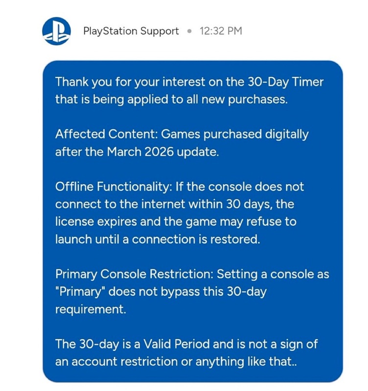Скріншот спілкування з техпідтримкою PlayStation