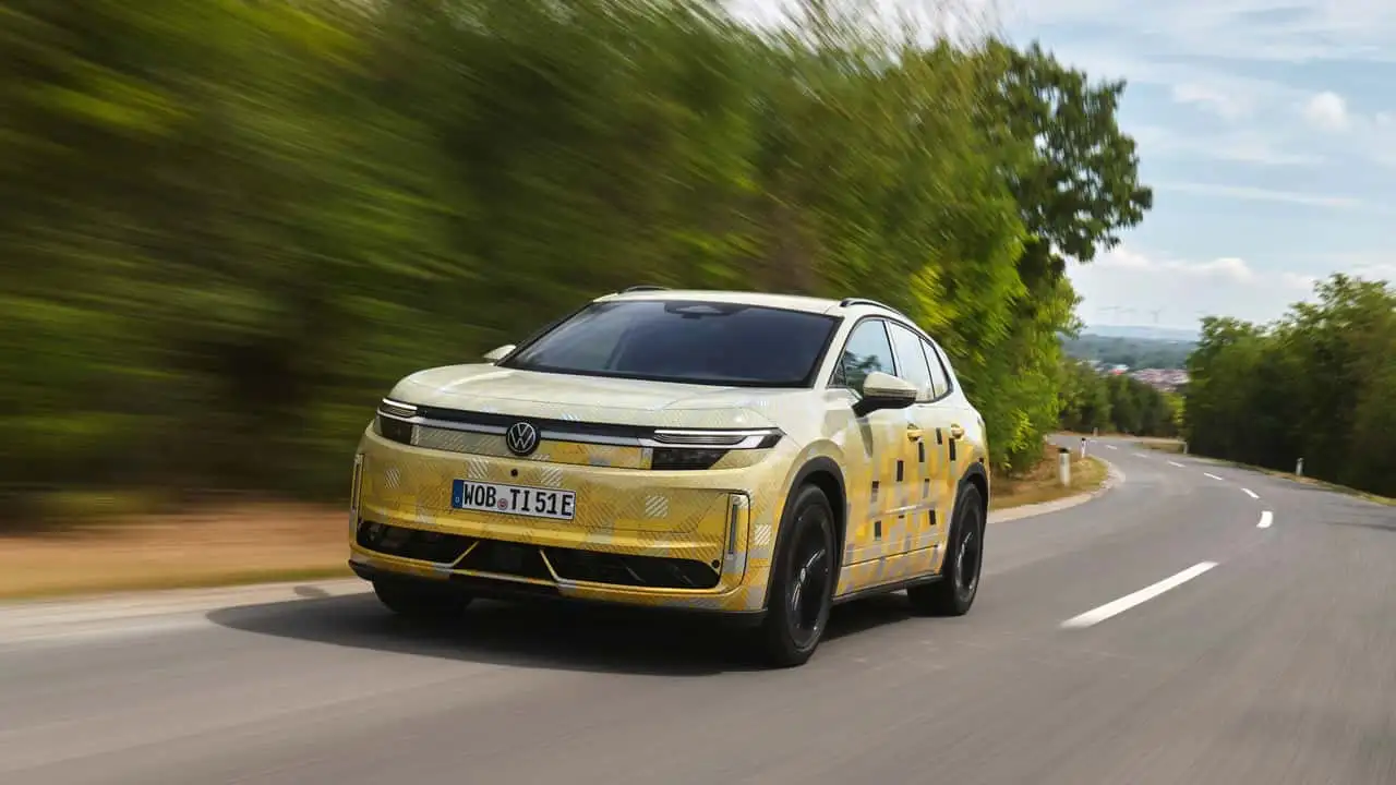 Тестовый прототип нового электрического Tiguan