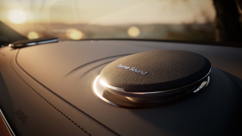 Geely EX5 interior with Flyme Sound