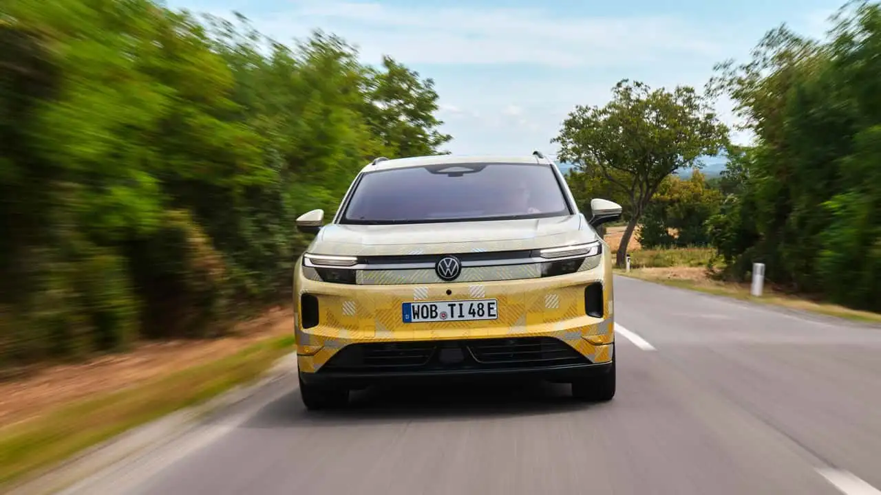 Тестовый прототип нового электрического Tiguan