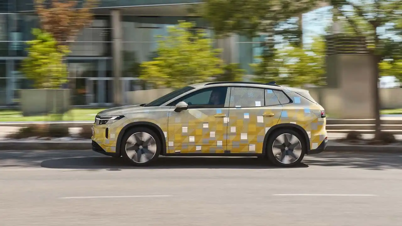 Тестовый прототип нового электрического Tiguan