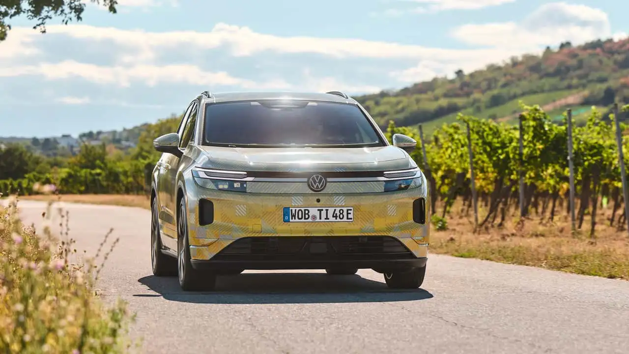 Тестовый прототип нового электрического Tiguan