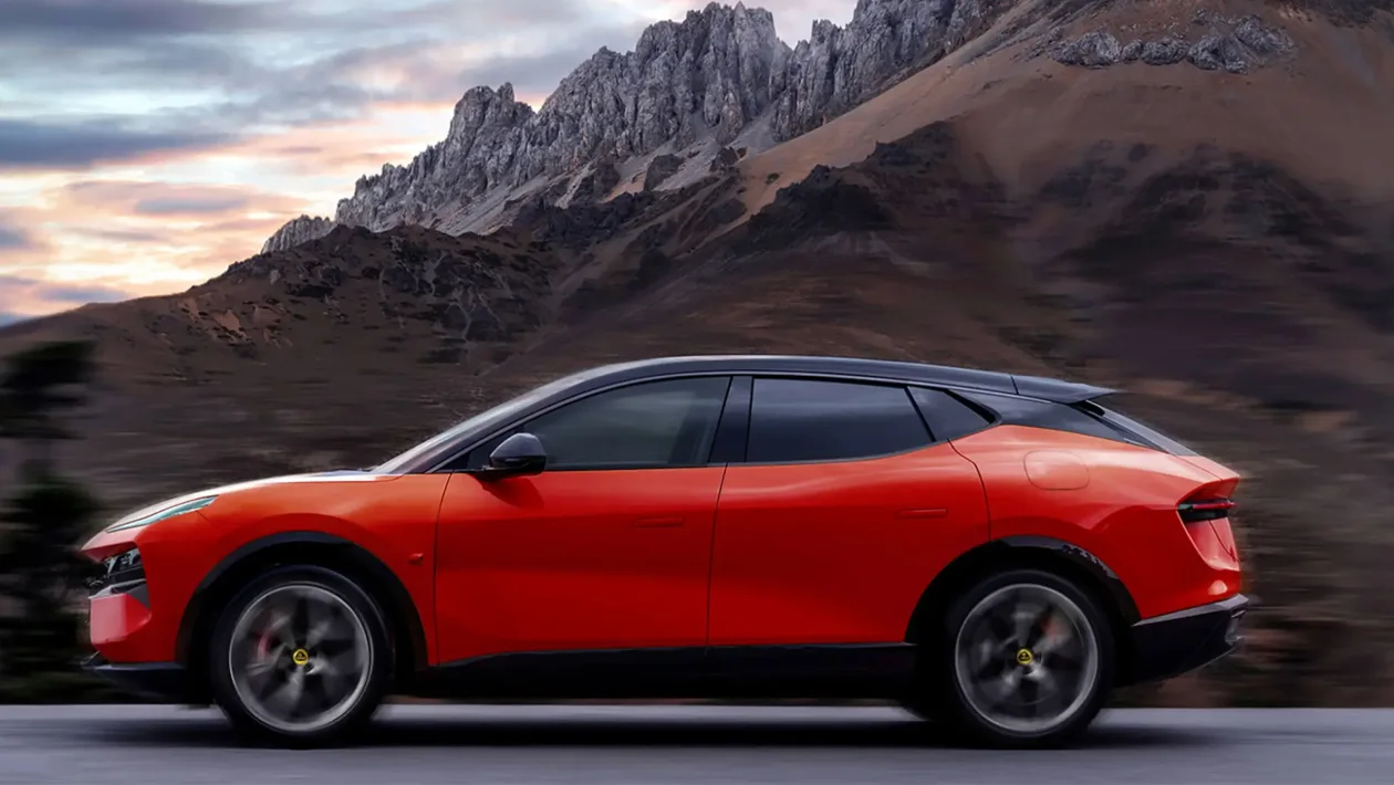 Бічний профіль 2026 Lotus Eletre hybrid