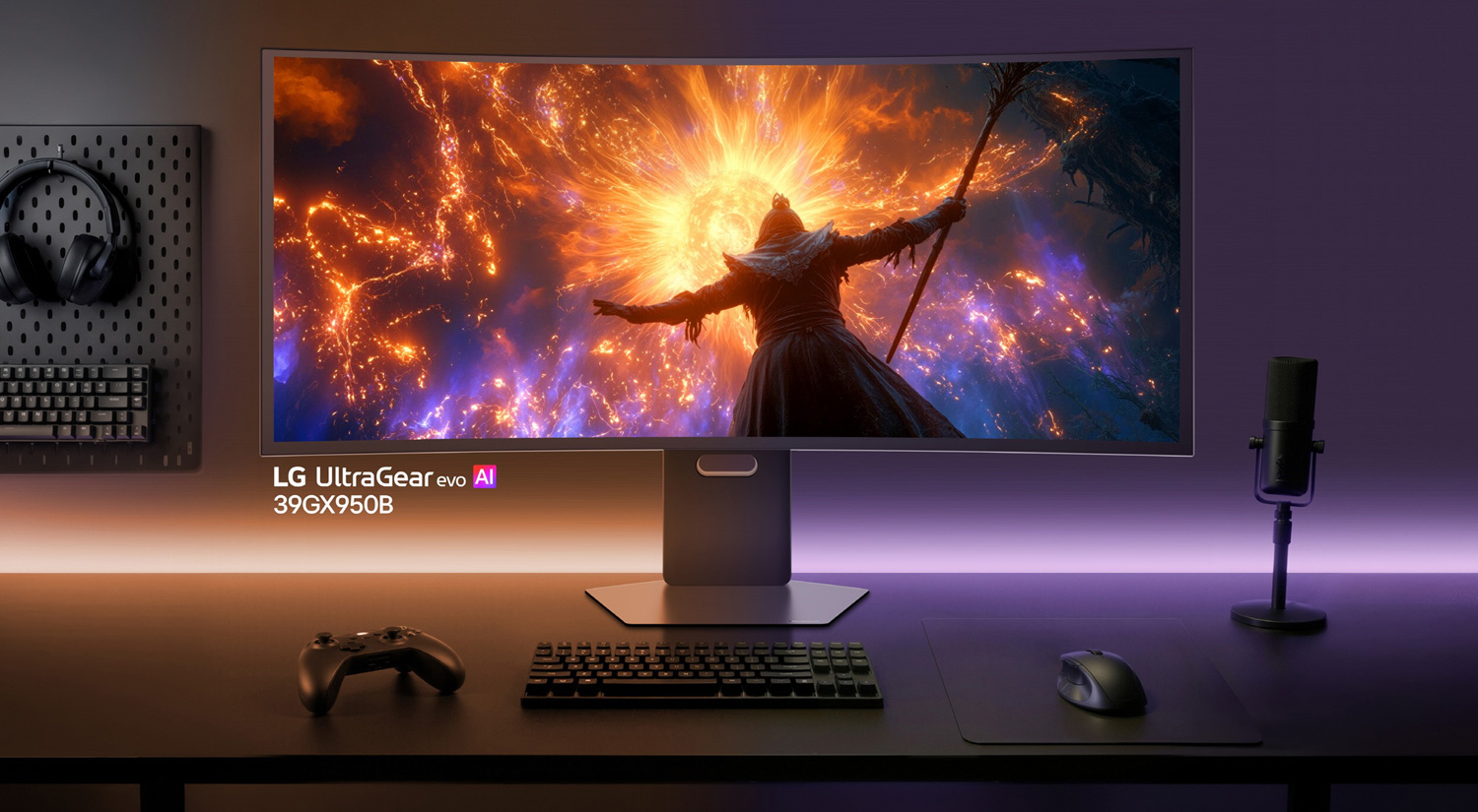 Moniteur OLED de 39 pouces LG UltraGear evo 39GX950B au CES 2026