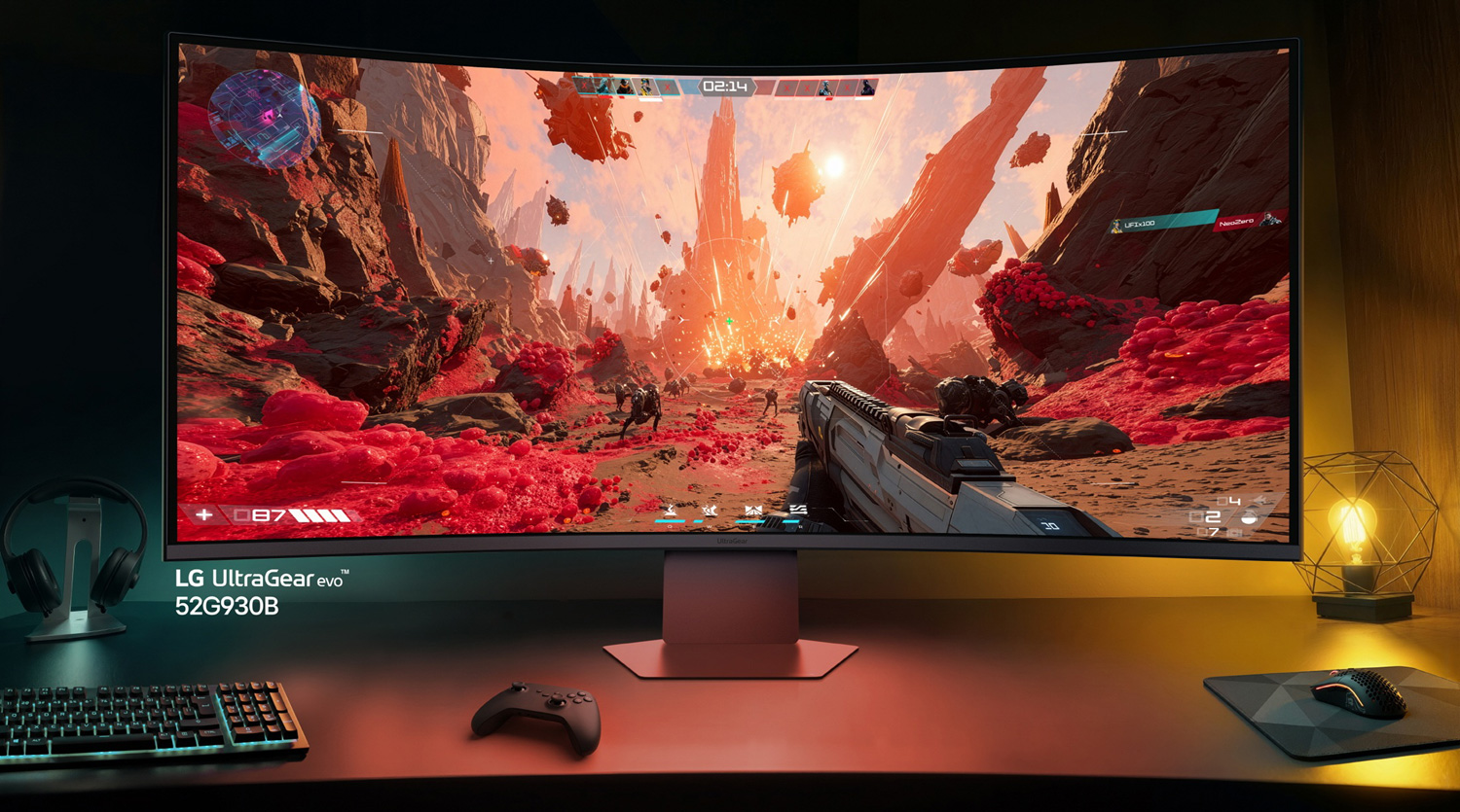 Moniteur ultra-large de 52 pouces LG UltraGear evo 52G930B avec une fréquence de 240 Hz