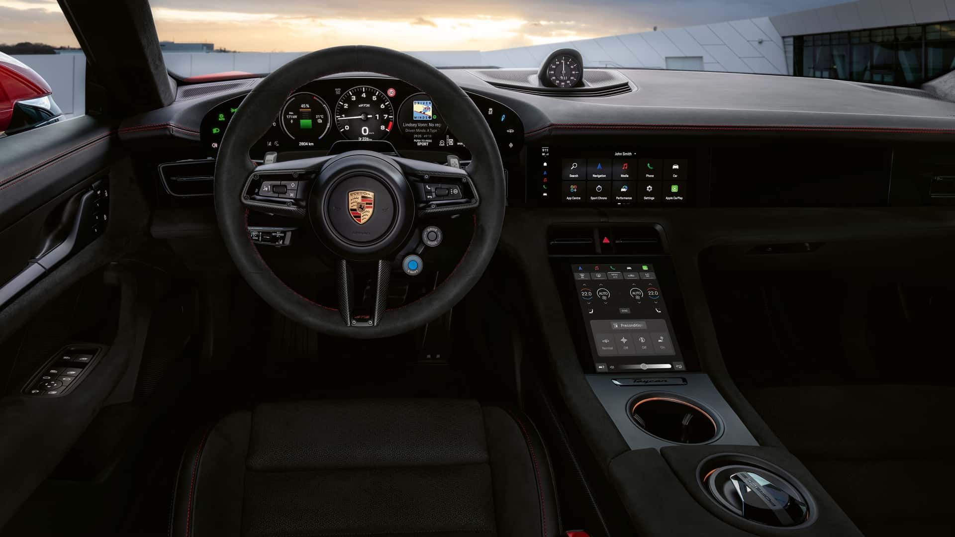 Деталі інтер'єру Porsche Taycan 2027
