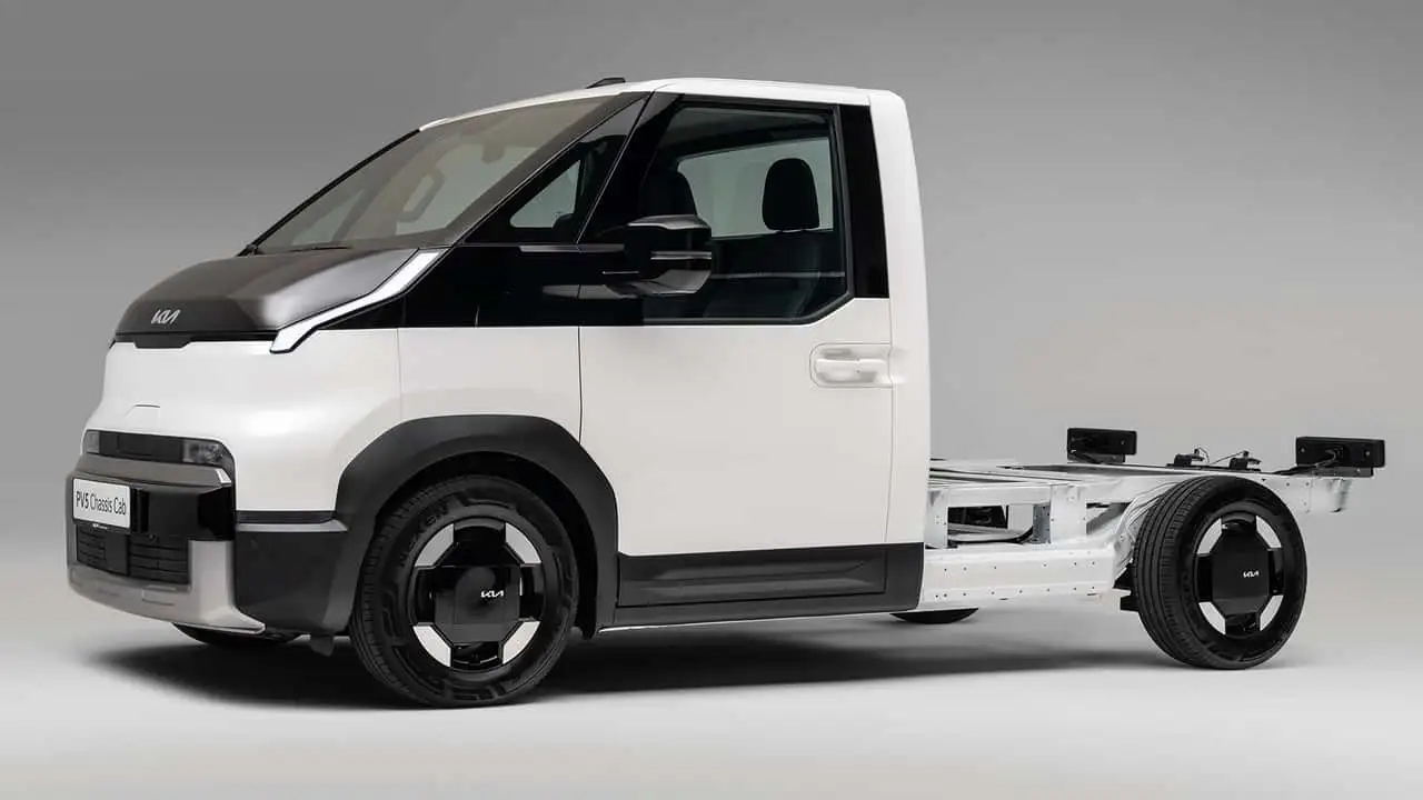 Шасі Kia PV5 на виставці