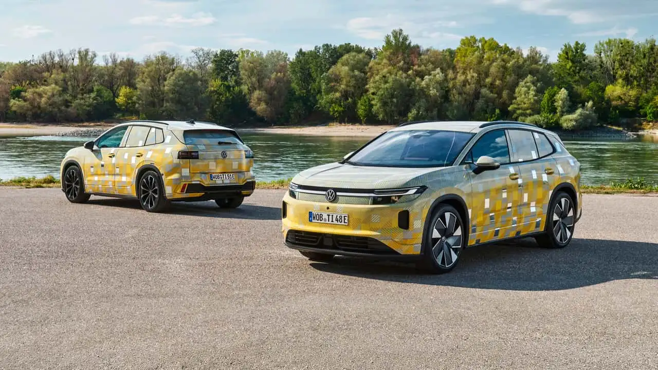 Тестовый прототип нового электрического Tiguan