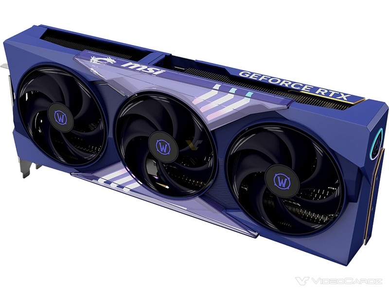 MSI GeForce RTX 5070 в темно-синьому кольорі