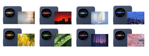 The triple Leica Hektor camera system on the Aquos R11, featuring a built-in RGB breathing-light strip.