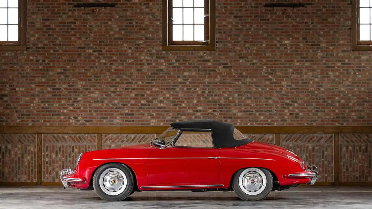 Вид збоку Porsche 356 B 1600 Super Roadster 1960 року