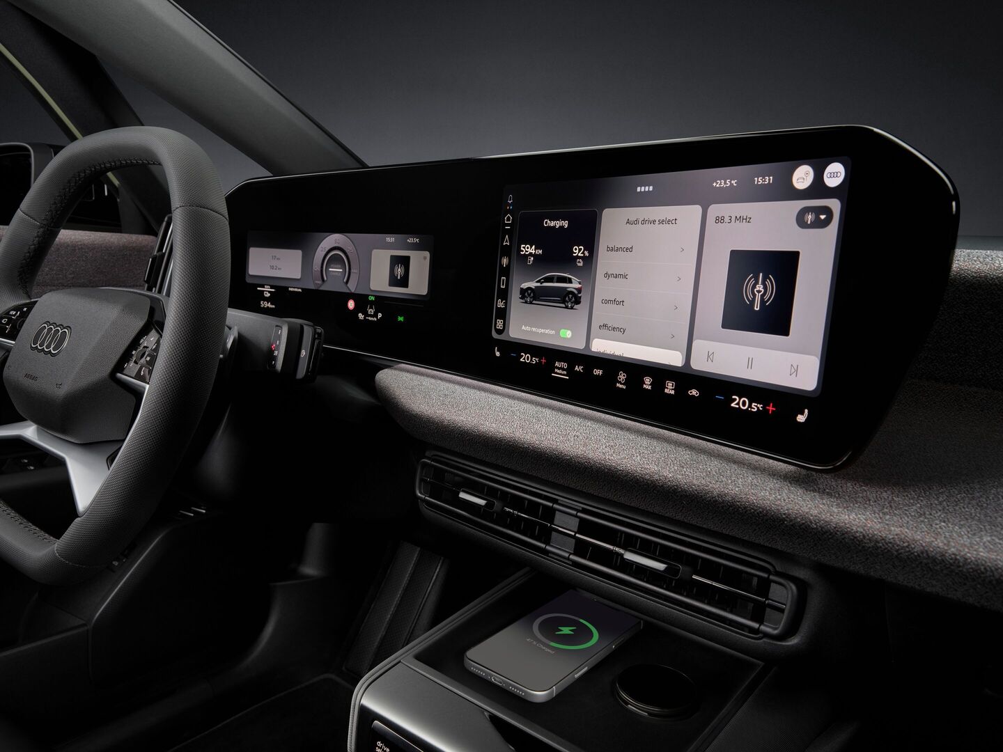 Audi A2 E-Tron steering wheel