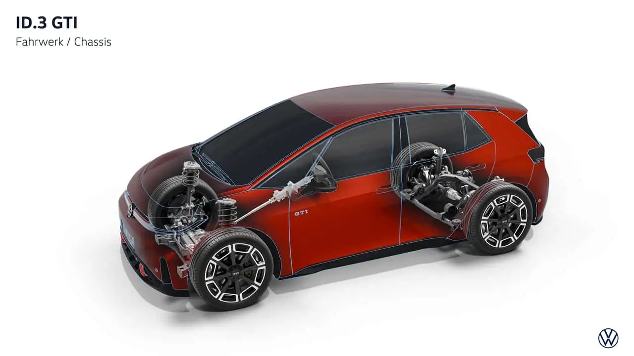 Элементы новой подвески Volkswagen ID.3 GTI