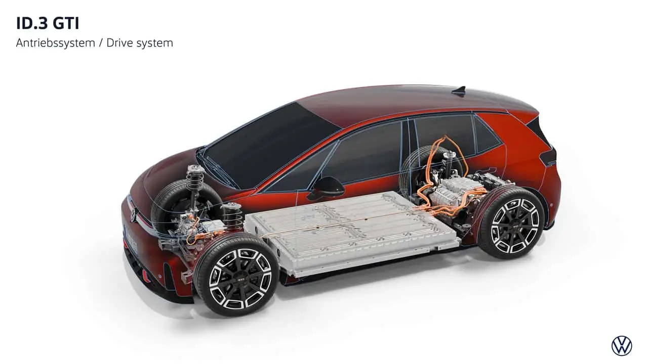 Агрессивный вид Volkswagen ID.3 GTI