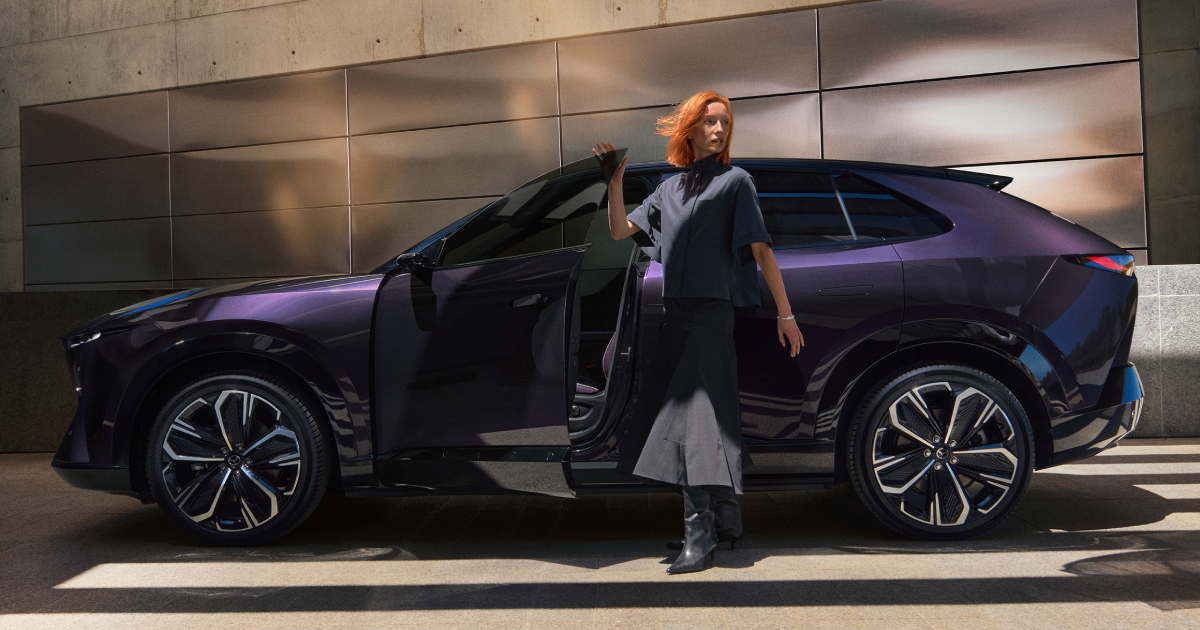 Rear part of the Mazda CX-6e