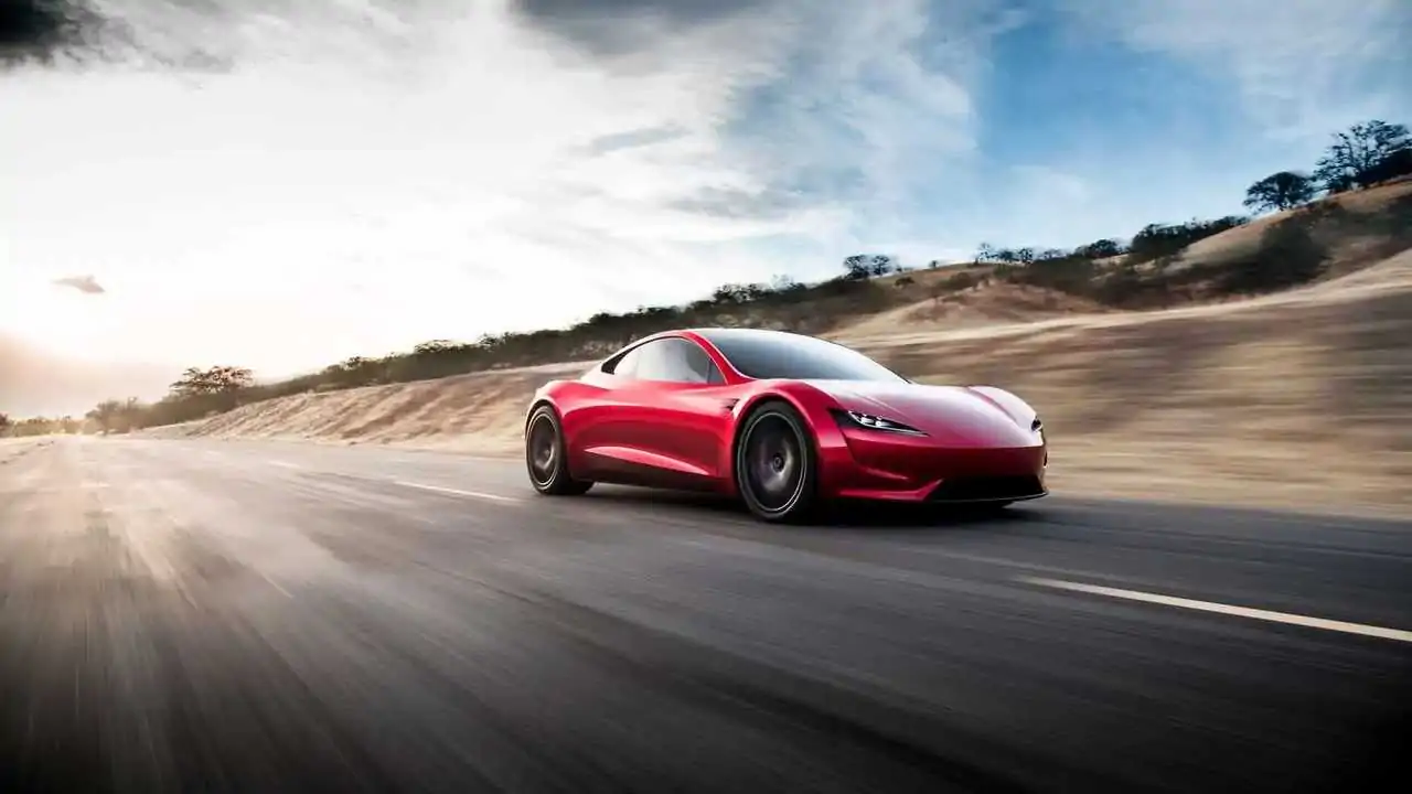 Tesla Roadster під час тест-драйву