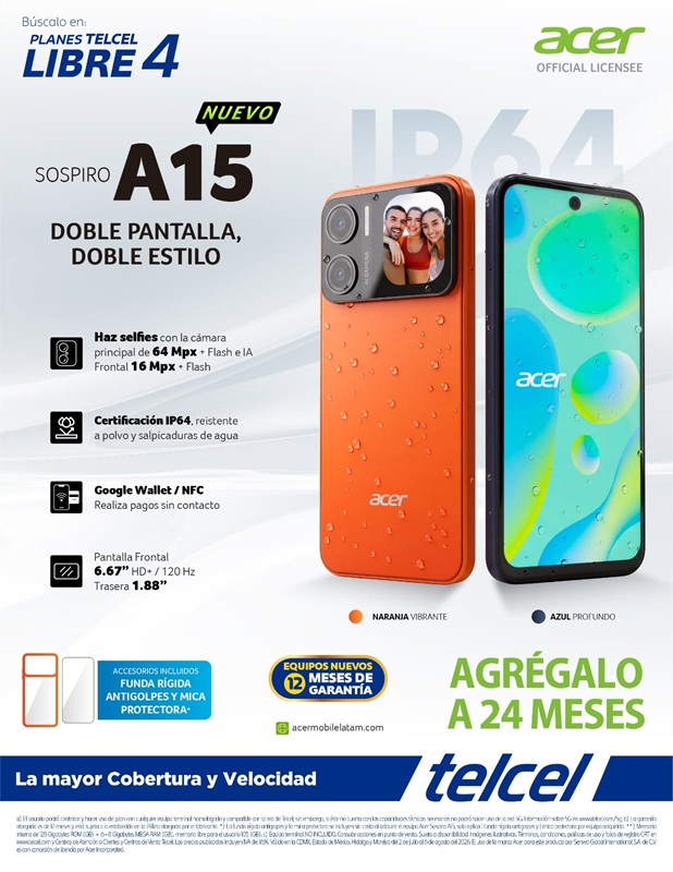Изображение задней камеры Acer Sospiro A15