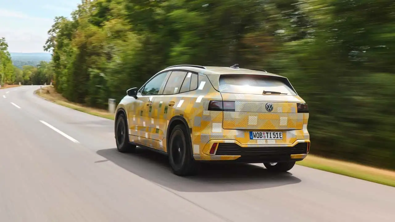 Тестовый прототип нового электрического Tiguan