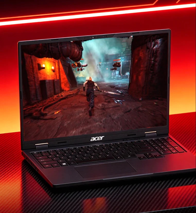 Acer Shadow Knight Neo 16 display and keyboard