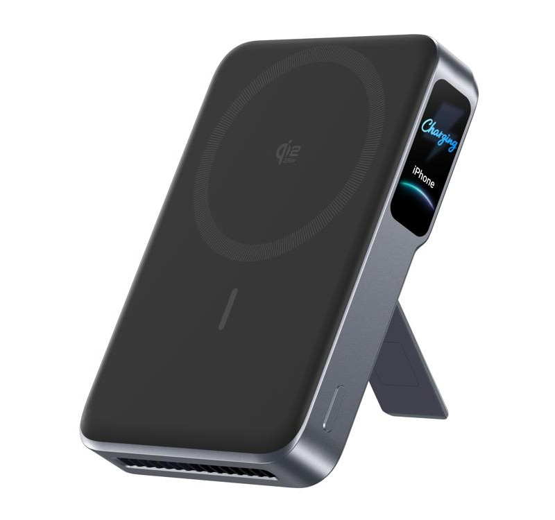 Anker MagGo Power Bank 2 Pro — as shown in WPC certification imagery, with ventilation port visible at the base.