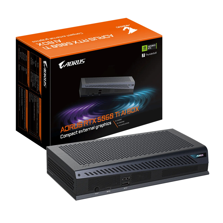 GPU Selector software distributes workloads between the laptop GPU and the AI BOX.