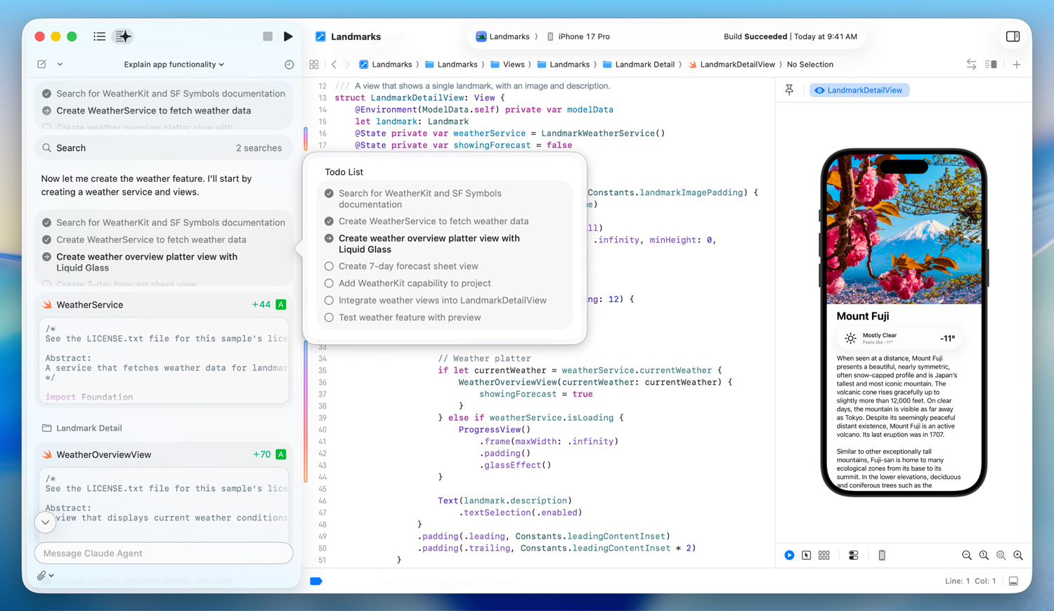 Intégration Apple Xcode avec Anthropic Claude Agent