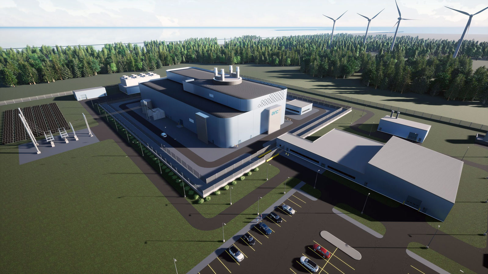 Visualisation du petit réacteur modulaire ARC-100. Illustration : ARC Clean Technology