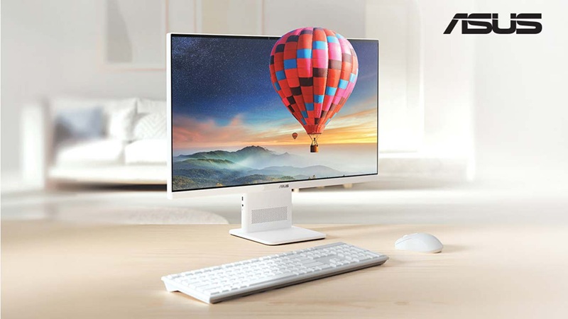 Моноблок ASUS VM441 в матовом белом цвете