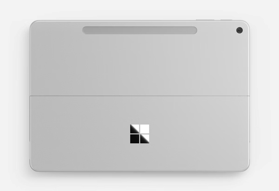 Microsoft Surface Pro 12-inch вид сзади в цвете Platinum