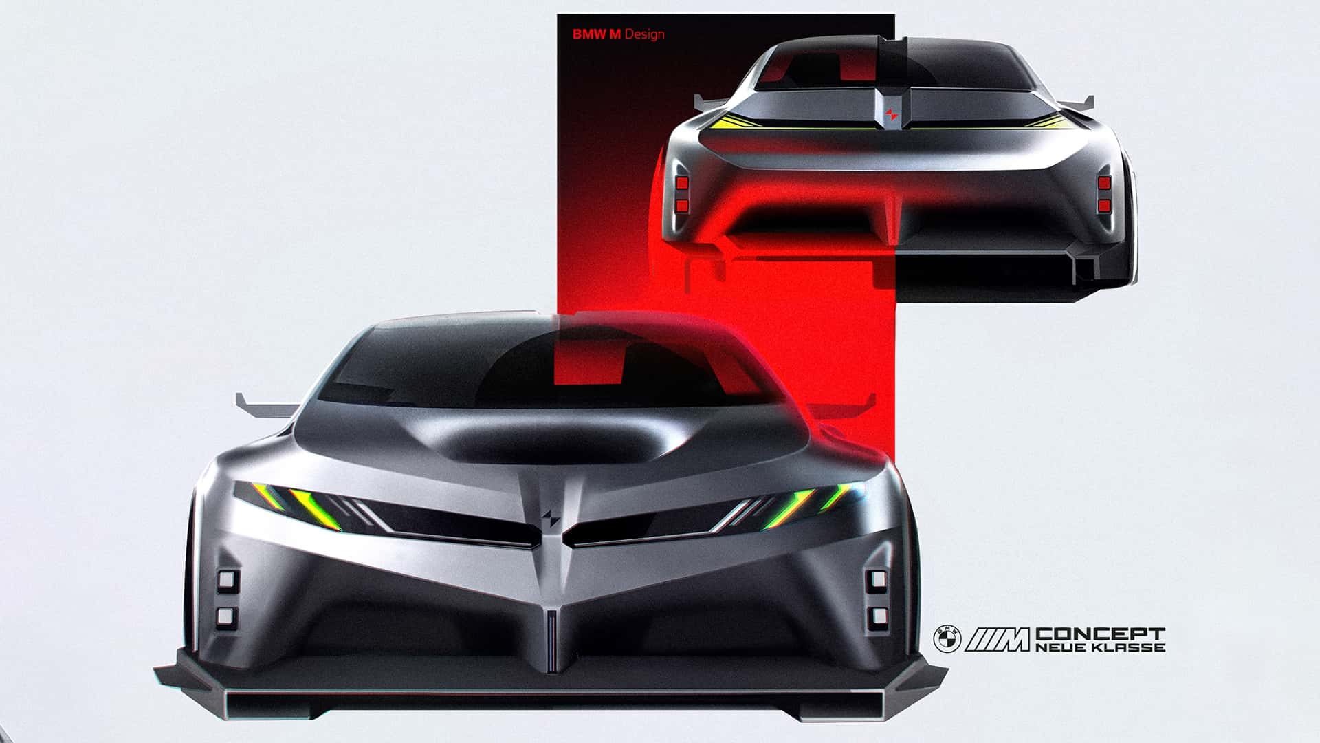 BMW M Concept Neue Klasse 2026 Камуфляж на дороге