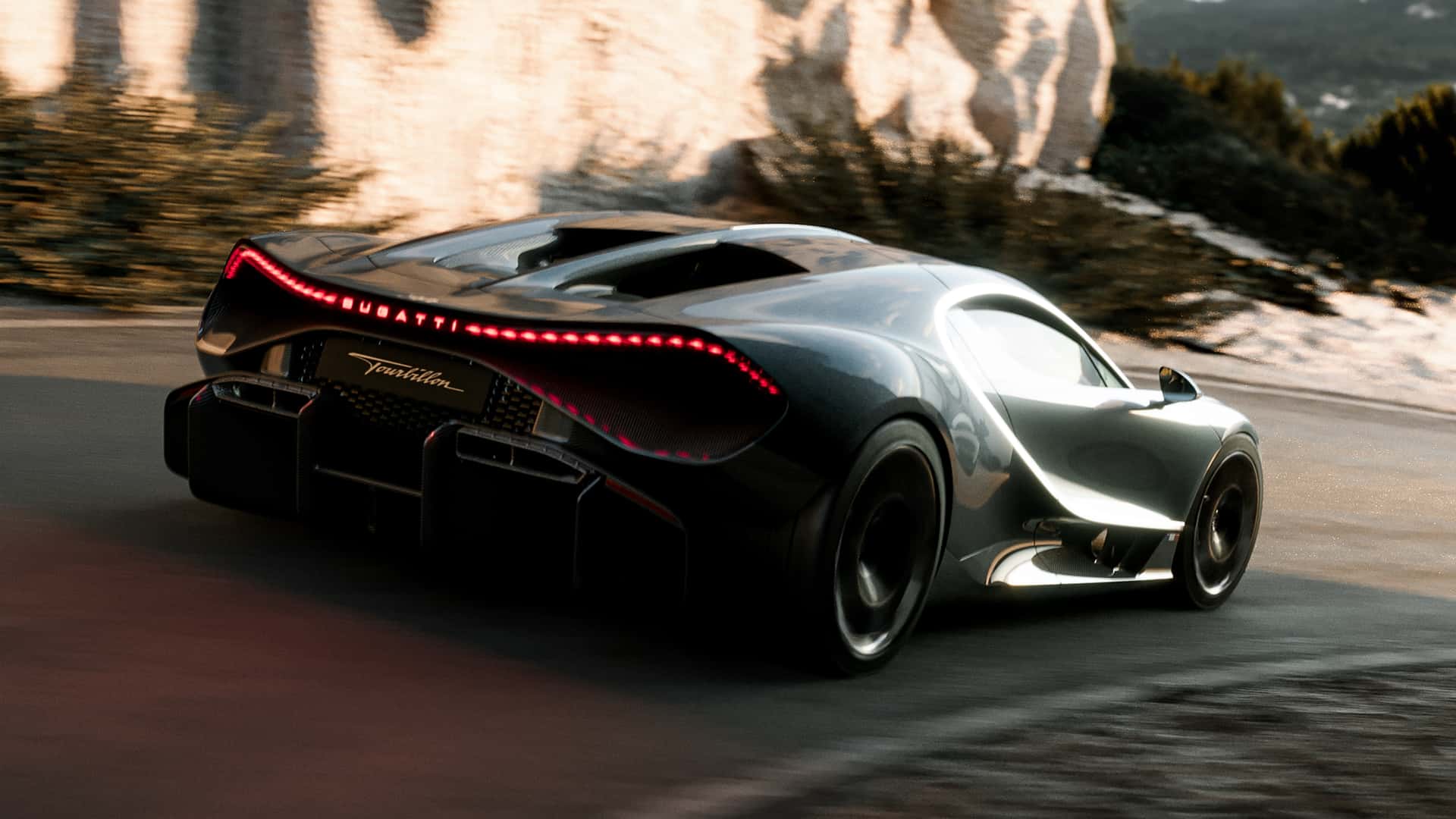 Bugatti Tourbillon з видом зверху