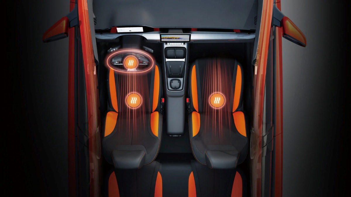 BYD Dolphin G вигляд збоку з різними кутами огляду