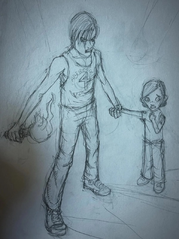 Rare sketch from Neil Druckmann's archive