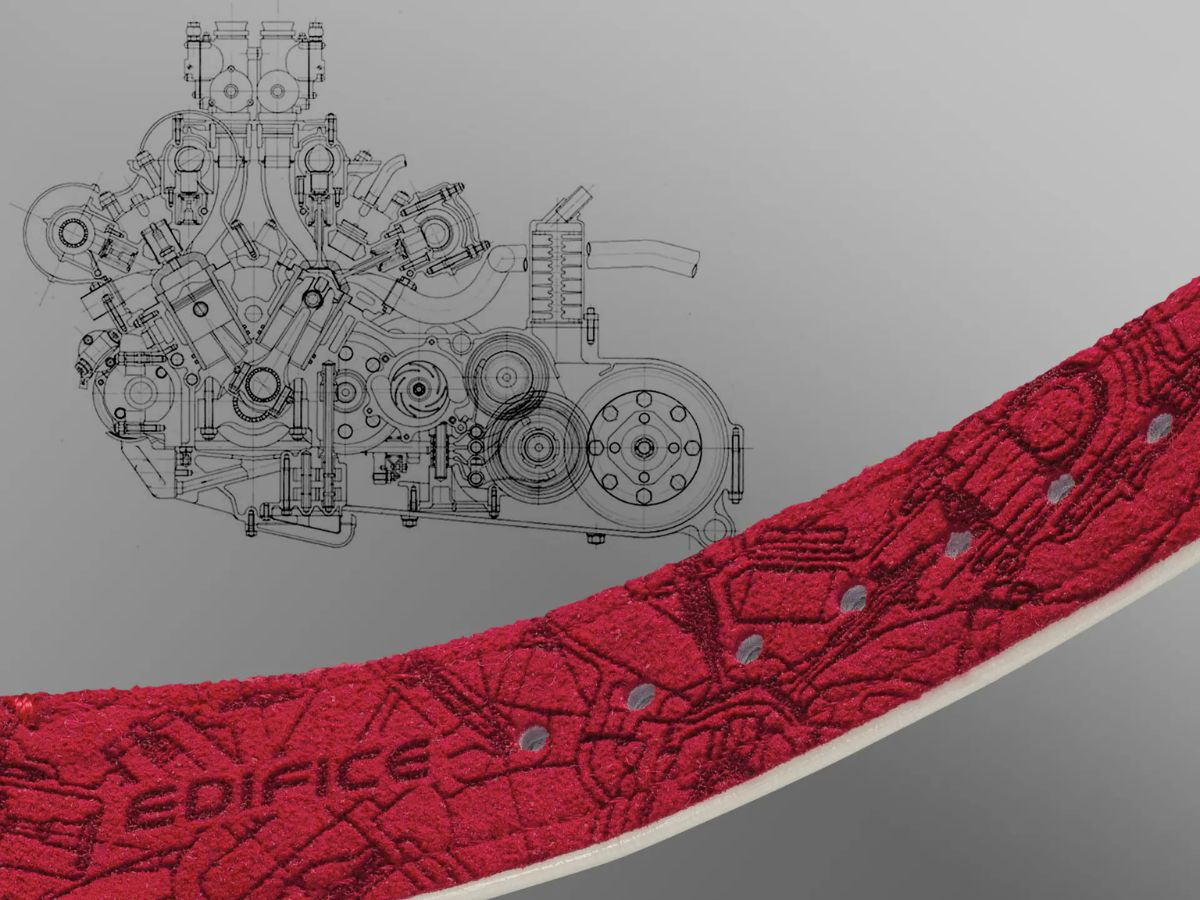 Strap of the Casio Edifice ECB-2300HR-1A watch
