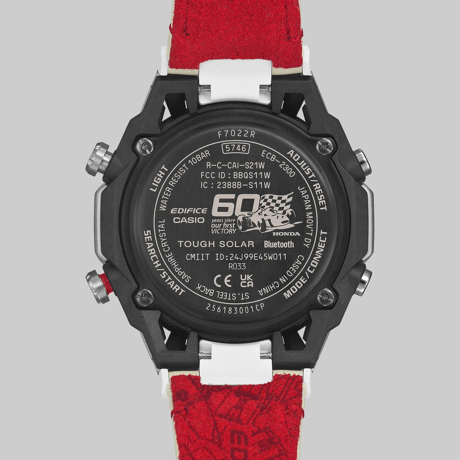 Casio Edifice ECB-2300HR-1A back view