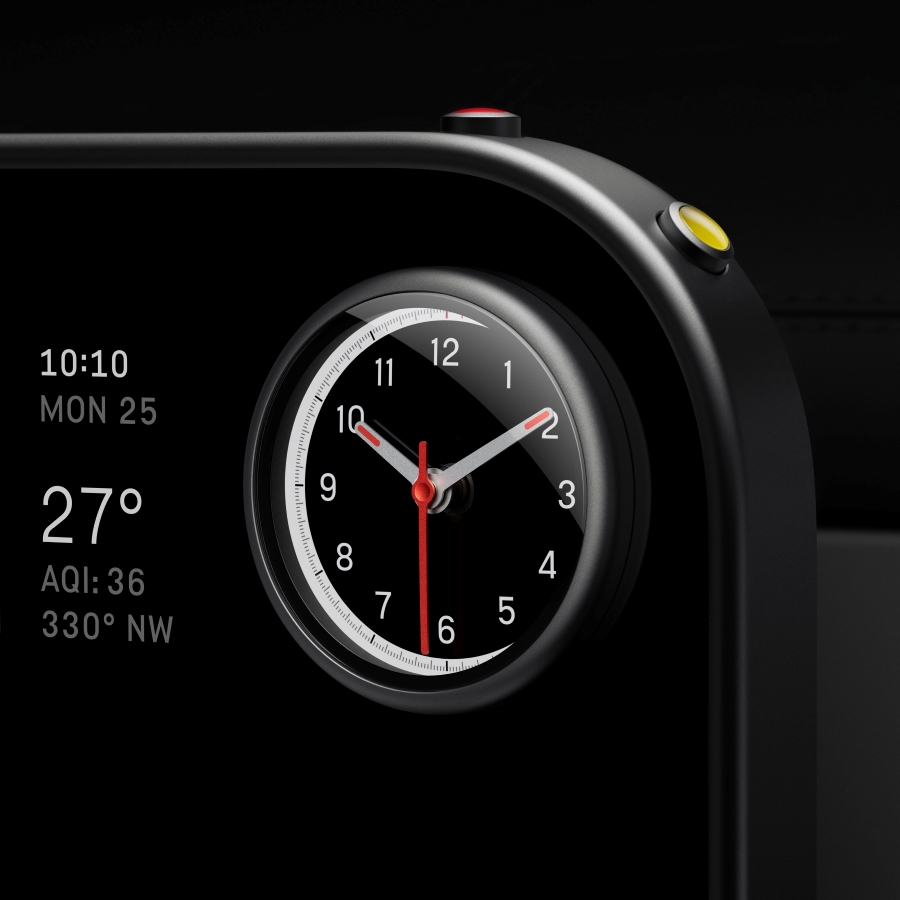 Éléments de profondeur dans l'interface de la Ferrari Luce