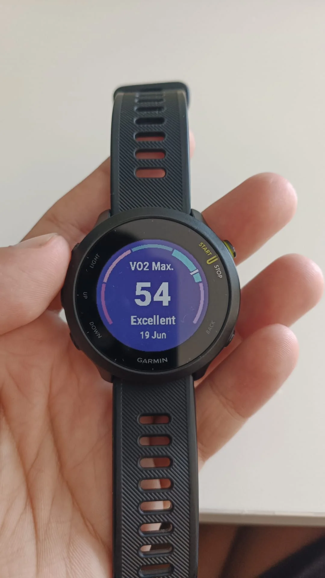 Garmin Race Time Prediction screen