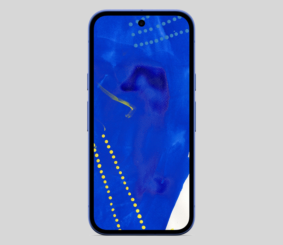 Google Pixel 10a Isai Blue Edition - фронтальний вигляд