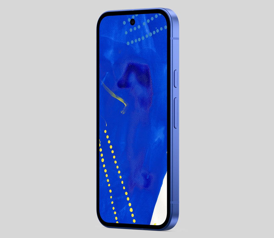 Google Pixel 10a Isai Blue Edition - вид збоку